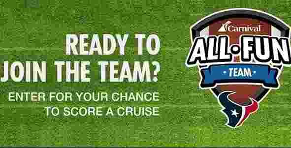 Carnival Texans Choose Fun Sweepstakes