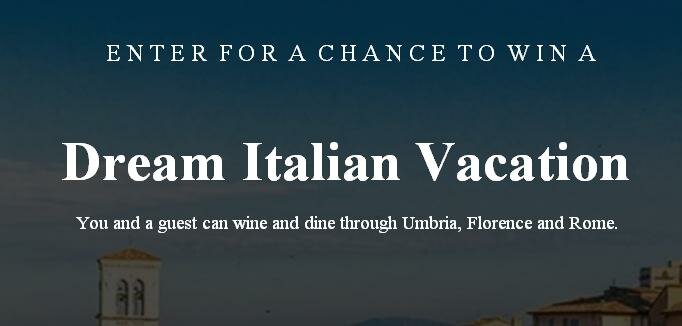 PureWow Travelzoo Dream Italian Vacation Sweepstakes